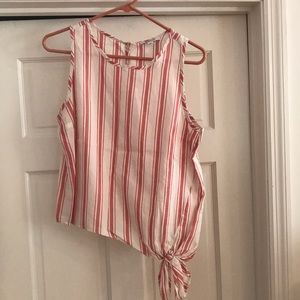 Side tie madewell top